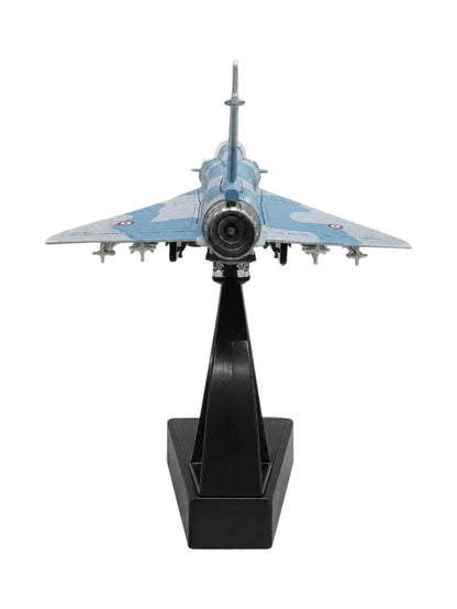 Amer Com Mirage 2000 Fighter Jet Model 1:100 Scale Die-Cast Military Aircraft with Display Stand | French Air Force Dassault Mirage 2000 Collectible Plane Model