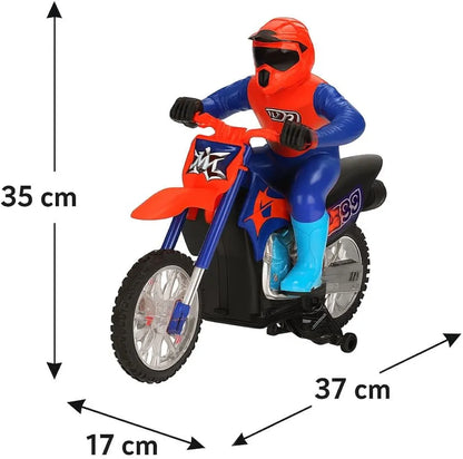 Crazon 333 RC Smoking Remote Control Motorcycle 2.4GHz 4ch Channel, LED Light, Flexible Turns High Speed With Full Spring Suspension