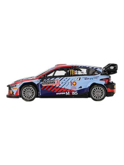 Mini GT Hyundai i20 N Rally1 Hybrid #11 2024 Rallye Monte-Carlo Winner 1:64 Scale