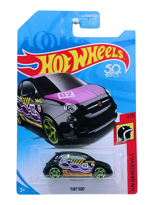 HotWheels Fiat 500 Imported Mainline 1:64 Scale