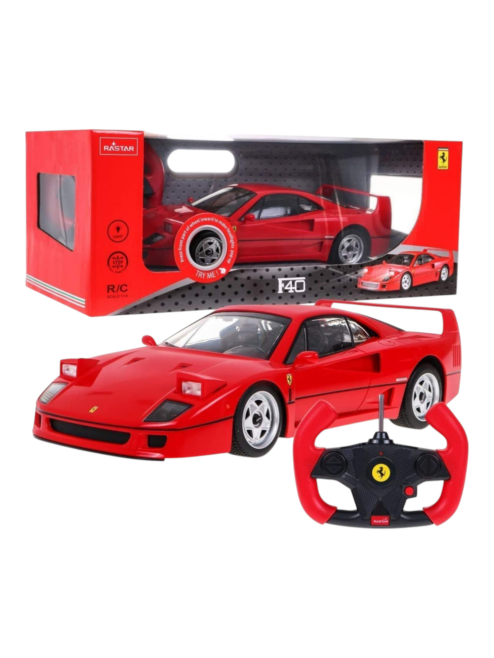 Rastar Ferrari F40 Remote Control Car 1:14 Scale – Toy Collectors India