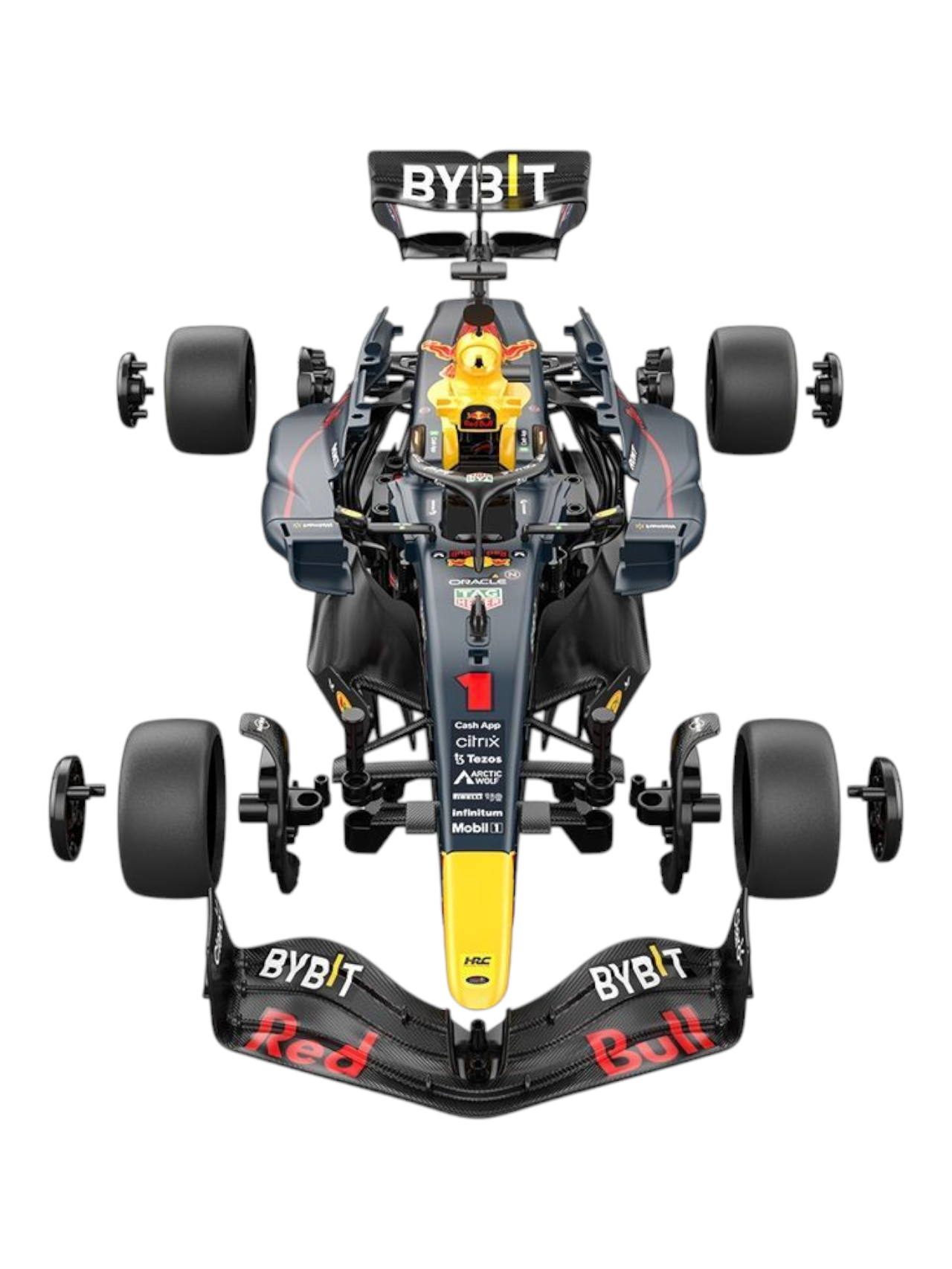 Rastar RB19 Oracle Red Bull Racing Remote Control Assembly Model Kit 1:16 Scale (50 pcs and 5 pts)