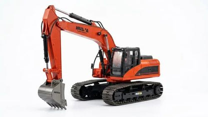 Huina Toys 1551 RC Remote Control Excavator With 15 Functions USB Charging construction machine 360° rotating body 7.4V rechargeable battery Playing Time: Approx. 25–30 minutes Charging Time: Approx. 2–3 hours Up to approx. 3.5 km/h 1:14 scale