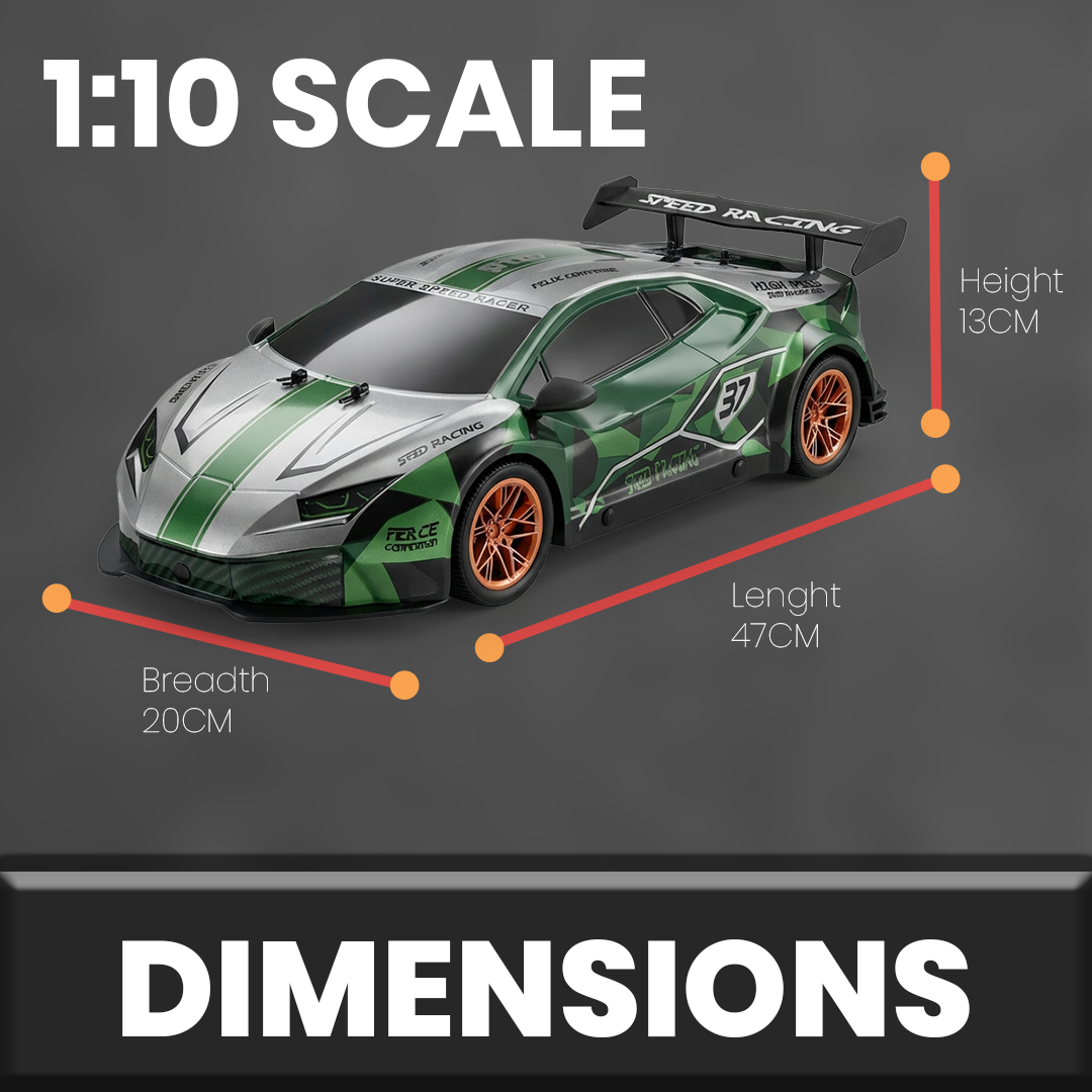 Joy Junction Lamborghini Model High-Speed 1:10 Scale Remote Control Car 6+Years.