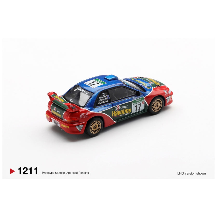 Mini GT No.1211: Subaru Impreza WRC98 #17 2000 Rally New Zealand 1:64 Scale Diecast Model Blister/Box