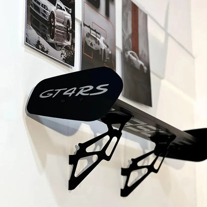 Porsche GT4 RS Metal Spoiler Shelf | Motorsports Inspired Display Storage