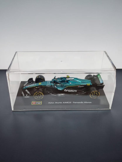 Bburago Aramco 'Aston Martin AMR25 - Fernando Alonso No.14 Formula 1 Imported Diecast 1:43 Scale
