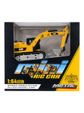 Mini Alloy RC Crawler Excavator with 2.4GHz Remote & App Control, LED Lights, Speed Adjustment, 2WD & Rechargeable Battery 1:64 Scale