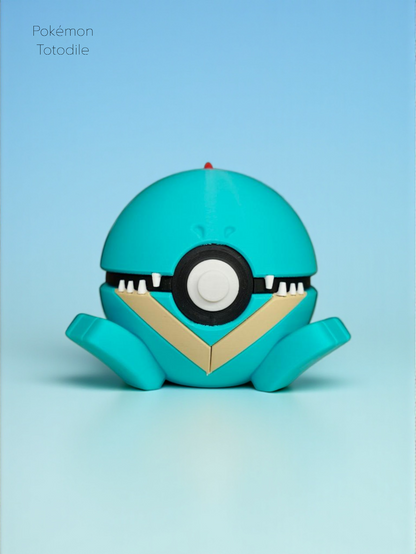 Pokemon pokeball Totodile display  show piece