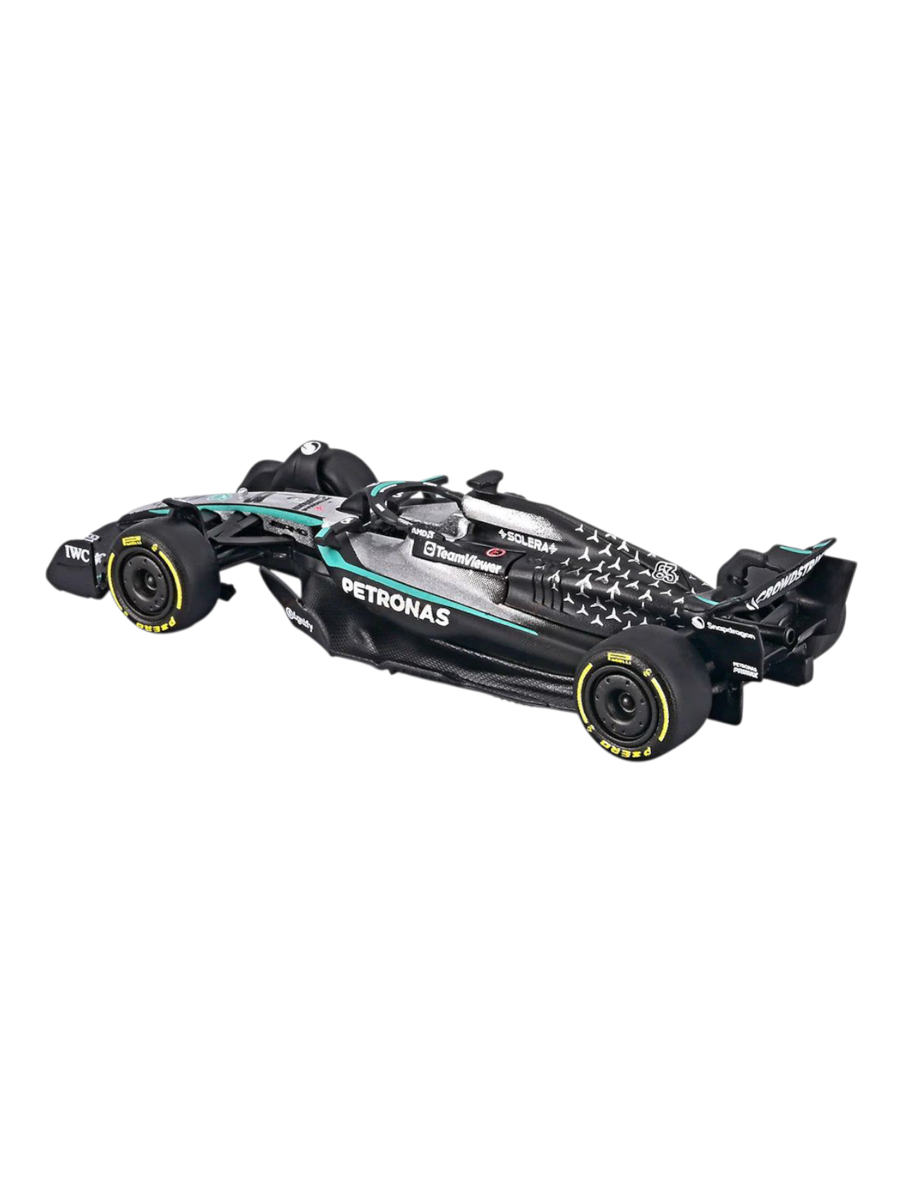 Bburago Formula 1 (F1) 2025 Mercedes-AMG F1 W16 E George Russell No-63 1:64 Scale