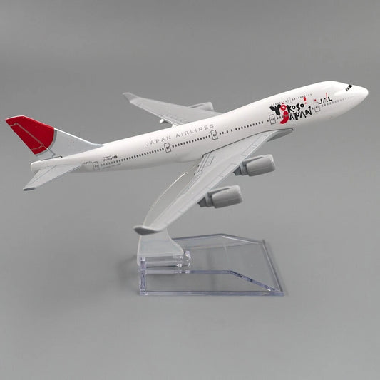 Aircraft Model Aircraft Boeing 747 Yokoso Japan JAL Airlines Model Alloy B747 Plane Airplane 16cm ( Code 128 )