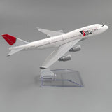 Aircraft Model Aircraft Boeing 747 Yokoso Japan JAL Airlines Model Alloy B747 Plane Airplane 16cm ( Code 128 )