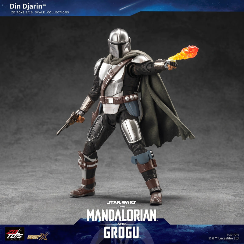 ZD TOYS Star Wars The Mandalorian Din Djarin Action Figure – Premium Collectible Display Model