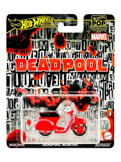 HotWheels Pop Culture Marvel Deadpool Scooter Imported Premium 1:64 Scale