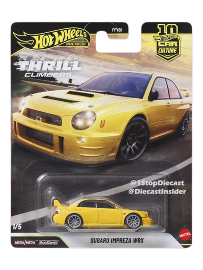 Hotwheels Car Culture Thrill Climbers Set of 5 Cars Mainline 1:64 Scale (FPY86-95AQ)
