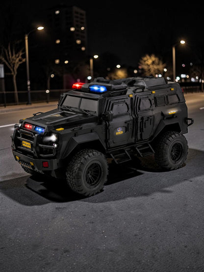 EDDIE TOYS SWAT OFF ROAD VEHICLES With Led Light 2.4G Remote Control Police 1.8 Scale