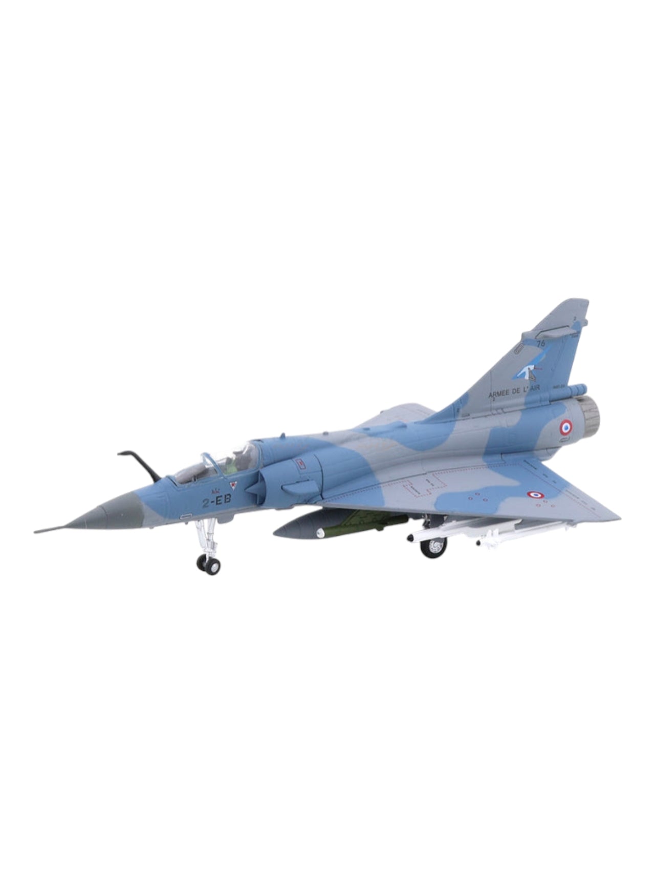 AMER COM Dassault Mirage 2000 French Air Force Diecast Military Aircraft Model | Fighter Jet Collectible 1:100 Scale