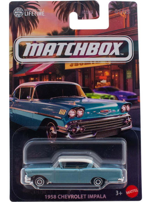 Matchbox 1958 Chevrolet IMPALA Imported 1:64 Scale JCG43-LA1021A