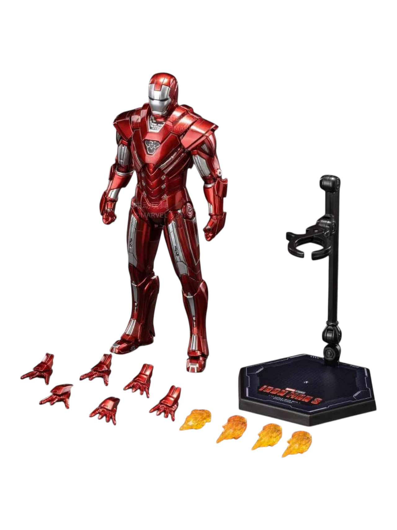 ZD Toys Marvel Studios The Infinity Saga Iron Man 3 MK33 Action Figure 1:10 Scale (Size-7 Inch)