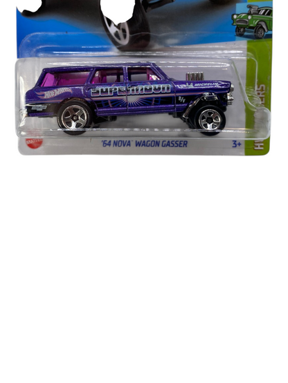 HotWheels 64 nova Wagon gasser Imported Mainline 1:64 Scale HKH63-M7C5