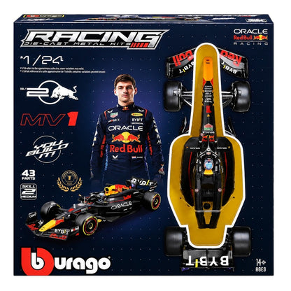 Bburago Oracle Red Bull Racing RB20 No 1. Max Verstappen 2024 Imported 1:64 Scale 43 Parts