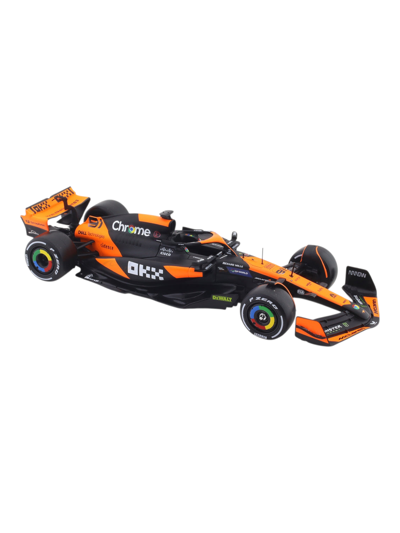 Bburago Formula 1 (F1) 2024 Mclaren MCL38 Miami Grand Prix Driver No-81 Oscar Piastri 1:24 Scale (With Figure)