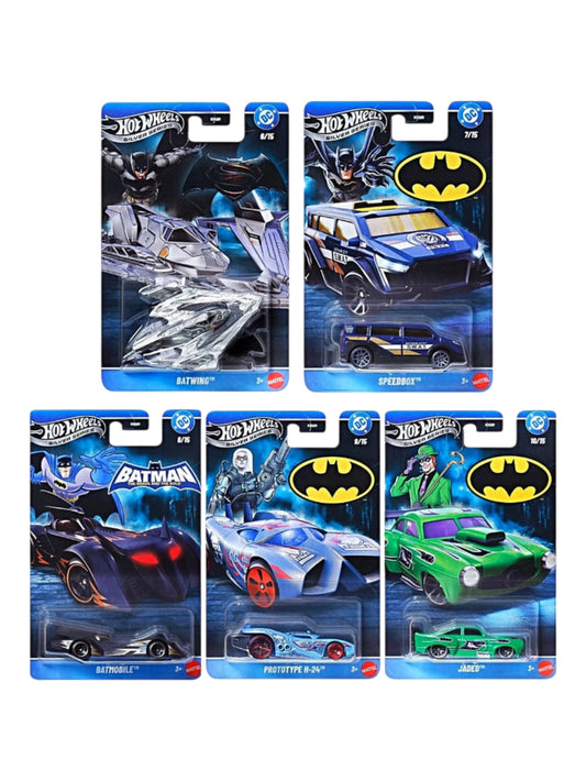 HotWheels Silver Series Batman Set Of 5 Imported 1:64 Scale ( Code 955T  )