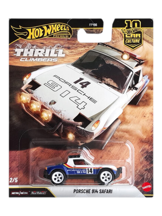 HotWheels Car Culture Thrill Climbers Porsche 914 Safari Imported Premium 1:64 Scale