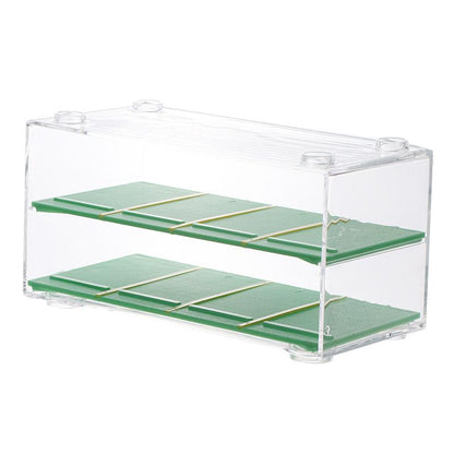 Storage box Transparent 2-Tier Premium Display Organizer with Modern Design