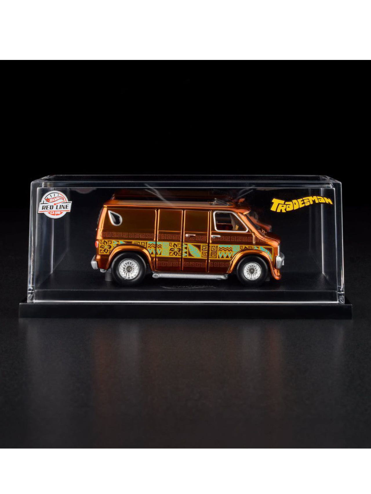 HotWheels 70s Dodge Tradesman Van RLC 1:64 Scale (With Acrylic Case)