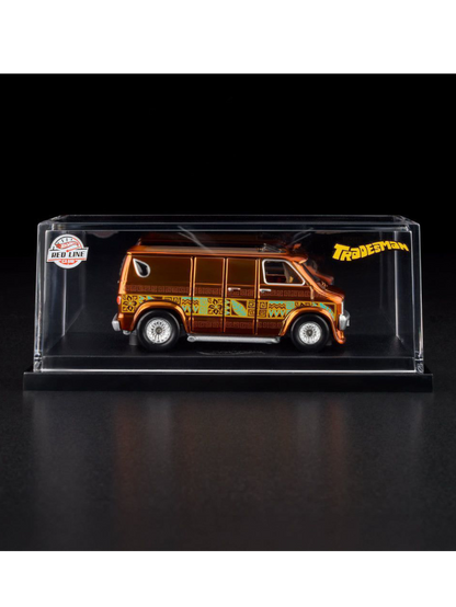 HotWheels 70s Dodge Tradesman Van RLC 1:64 Scale (With Acrylic Case)