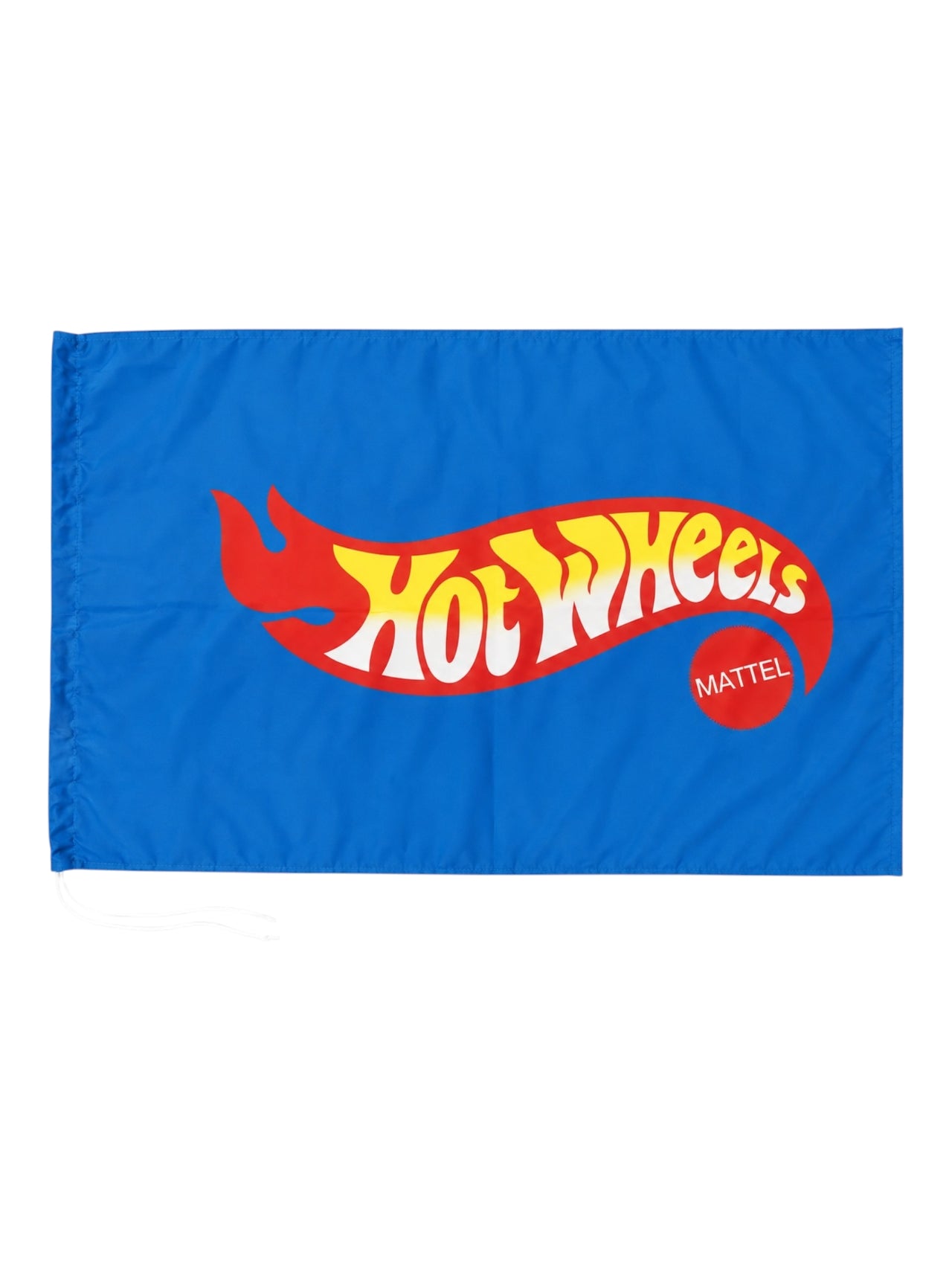 Hot Wheels Mattel Blue Fabric Flag Banner with Drawstring | Wall Hanging Display Flag | 76 x 49 cm