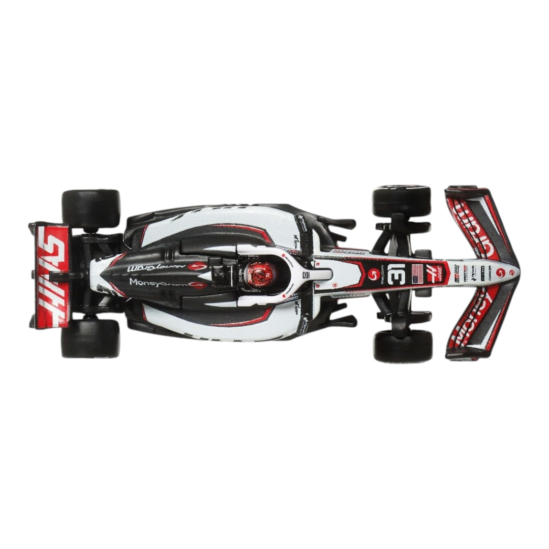 Hotwheels 2025 formula 1 (f1) money gram haas f1 team 1:64 Scale