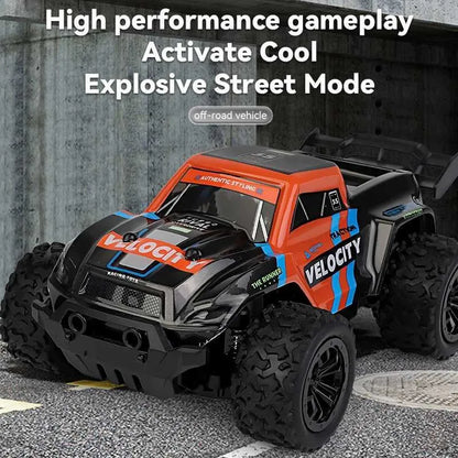 RC Rock Off-Road Monster Truck – 2.4GHz Remote & Mobile App Control, High-Speed 4WD Toy Car speed 15 to 20 Km/h 1:20 Scale