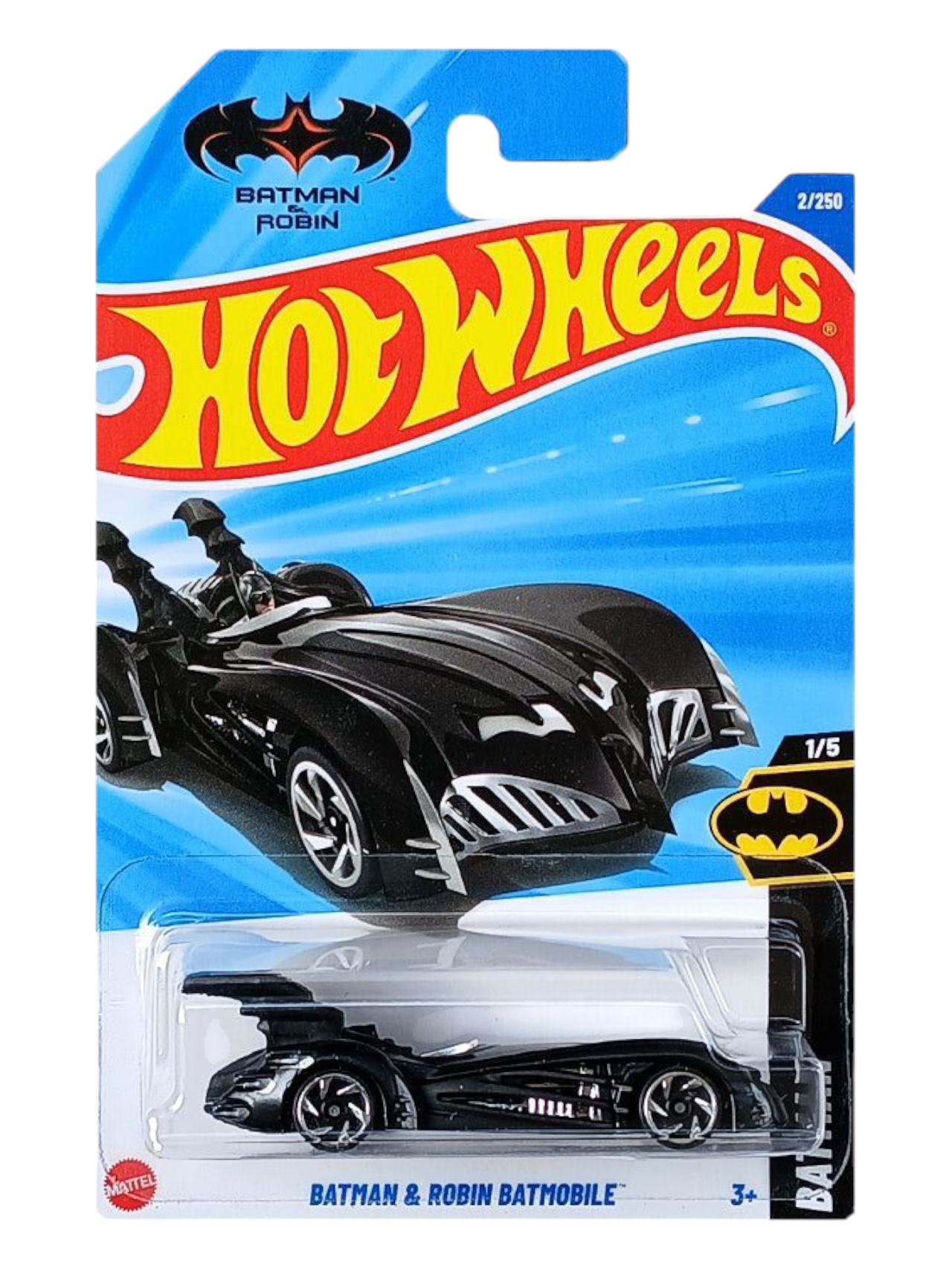 HotWheels Batman and Robin Batmobile Imported Mainline 1:64 Scale