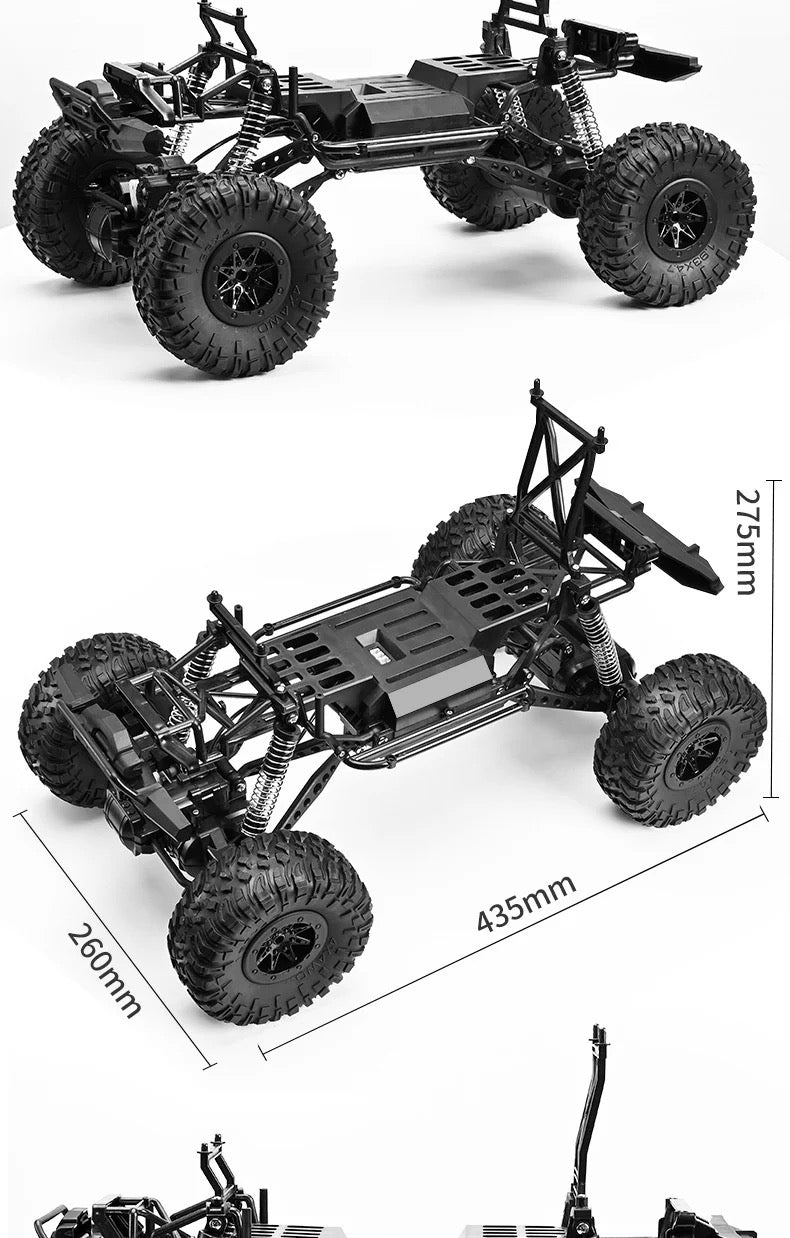 HB TOYS Racing Rally Clamber RTR Ready To Run 1:10 Scale 4WD RC Rock Crawler Off Road Car with Shock Absorbers.