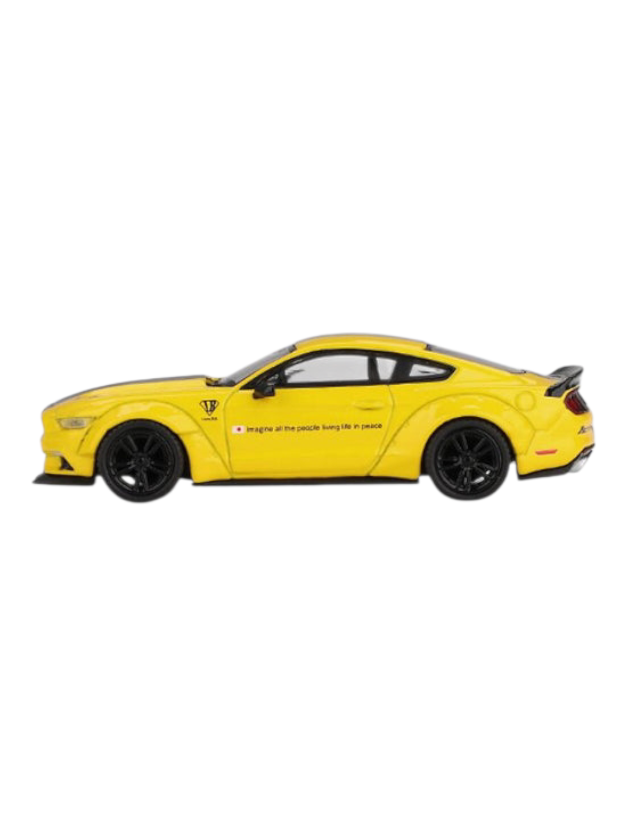Mini GT Blister 1077: LB-WORKS FORD MUSTANG Triple Yellow 1:64 Scale