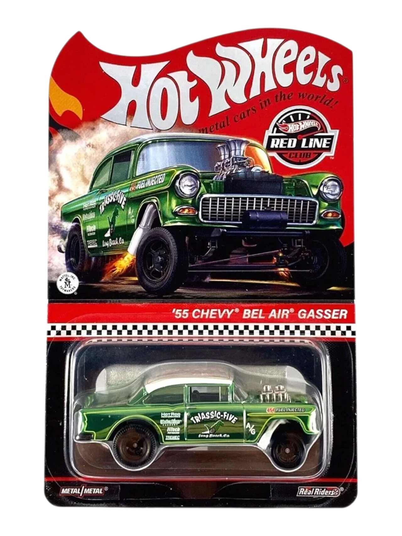 HotWheels RLC '55 Chevy Belair Gasser Imported 1:64 Scale  ( With Protector )