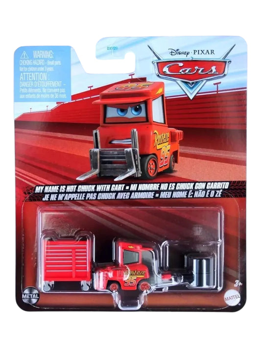 Disney Pixar Cars my name is not chuck with cart 1:64 Scale