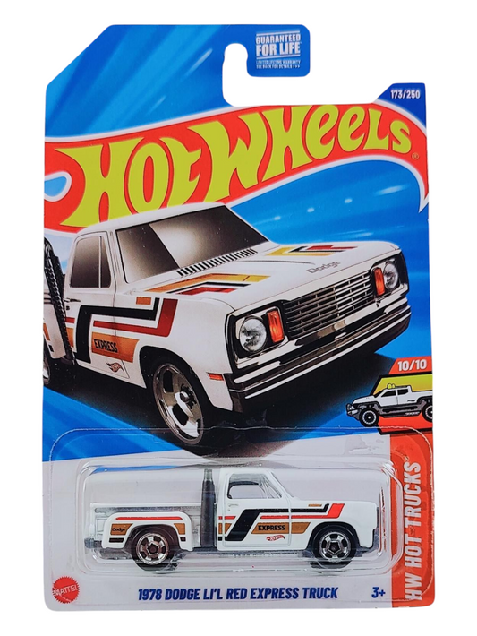 HotWheels 1978 Dodge LI'L Red Express Truck Imported Mainline 1:64 Scale