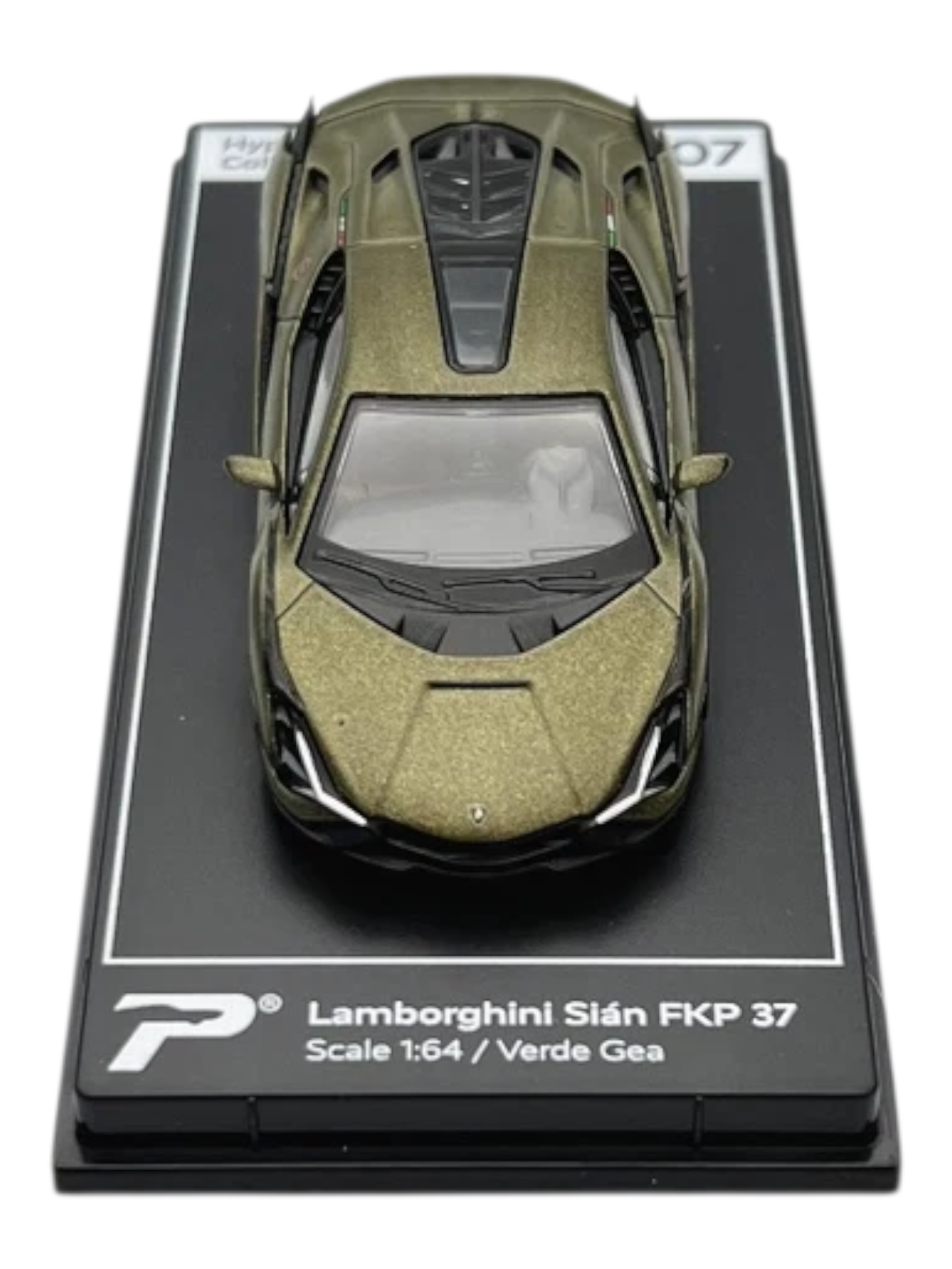Postercars Hypercar League Collection Lamborghini Sian FKP 37 1:64 Scale  / Verde Gea (No 07)