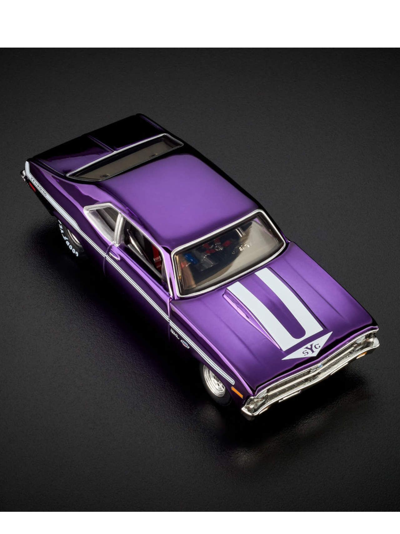 HotWheels 1972 Chevy Nova SS RLC 1:64 Scale (With Acrylic Case)