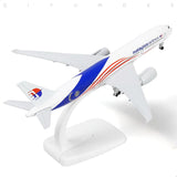 Aircraft Malaysia Airlines Airbus Display Stand With Landing Wheels Diecast Model 20cm Scale (No. 325)Airplane