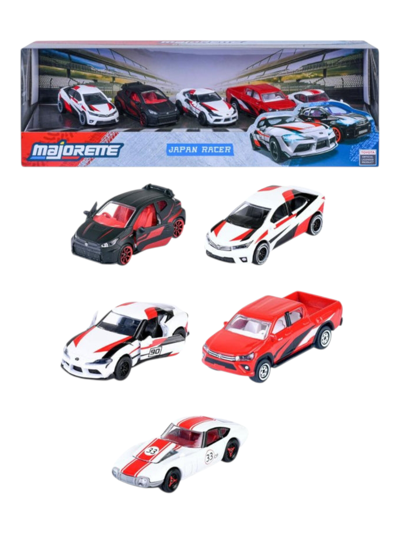Majorette toyota japan racer opening parts suspension 1:64 Scale 8502105003