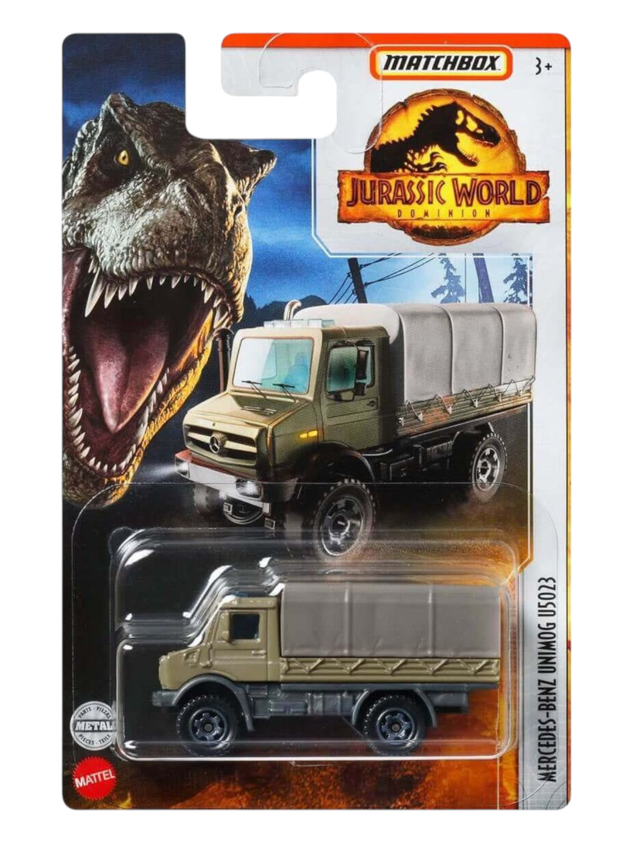 Matchbox Pre-Owned Jurassic World Dominion Mercedes-Benz Unimog U5023  Mainline 1:64 Scale