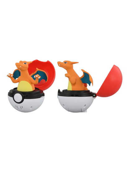 Takara Tomy Pokémon Piokopchu Charizard Pokemon Press and Pop pokeball