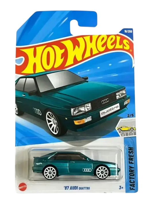 Hotwheels 87 Audi Quattro Imported Mainline Card 1:64 Scale