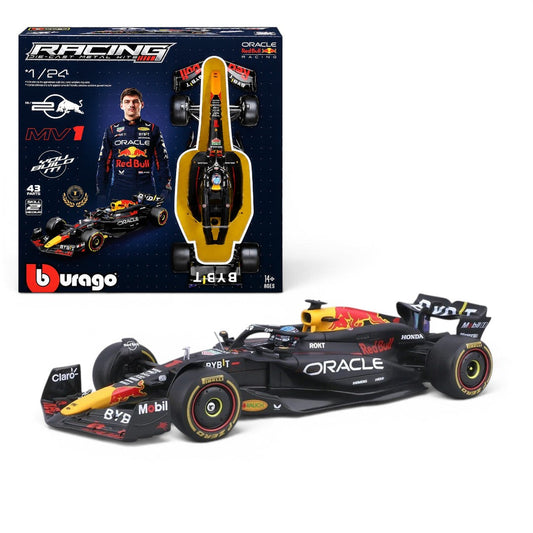 Bburago Oracle Red Bull Racing RB20 No 1. Max Verstappen 2024 Imported 1:64 Scale 43 Parts