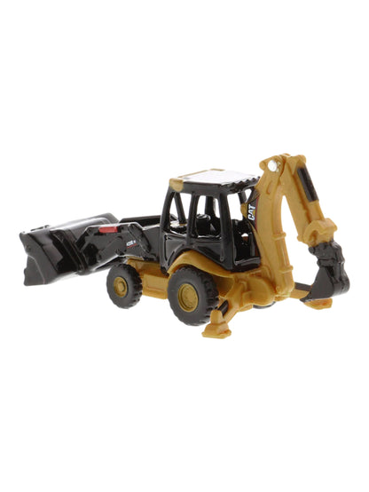 CAT 420E Backhoe Loader Micro Constructor Die-Cast Model 1:86 Scale Construction Vehicle | Collector Edition