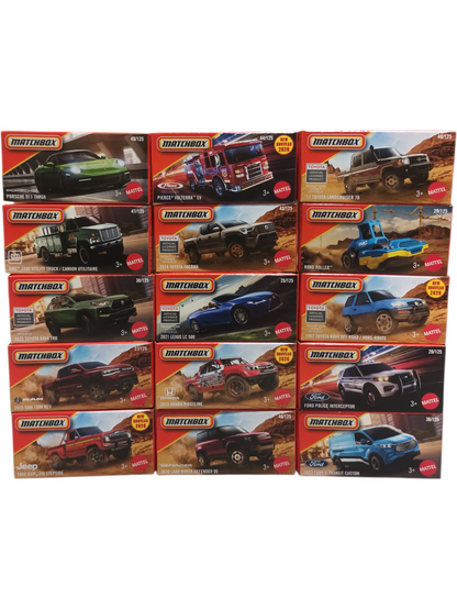 Matchbox Power Grabs new nouveau 2026 set if i 24 car's Imported Mainline 1:64 Scale